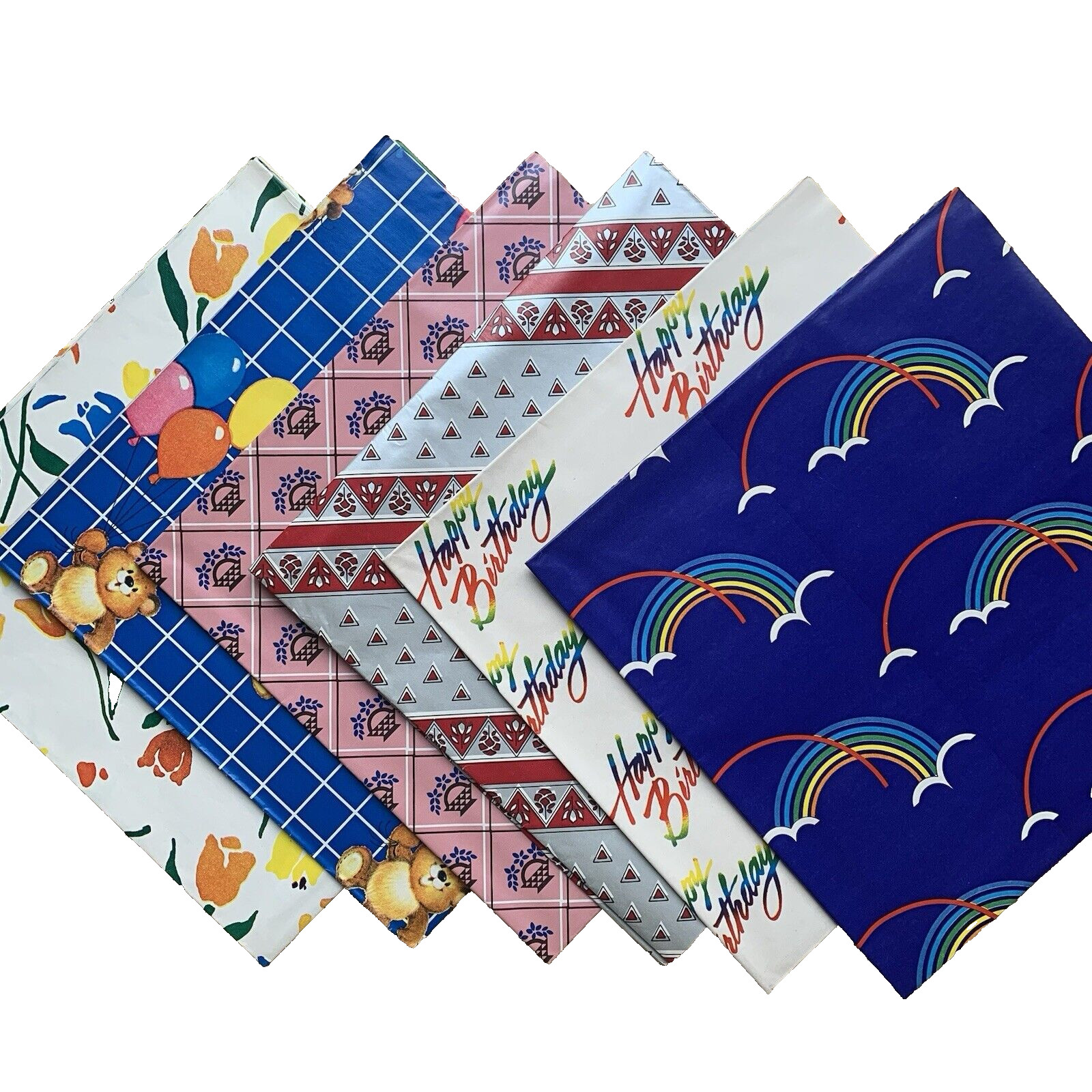 Vintage Cleo Gift Wrap Paper 12 Sheets 6 Designs All Occasions 50 sq. ft.