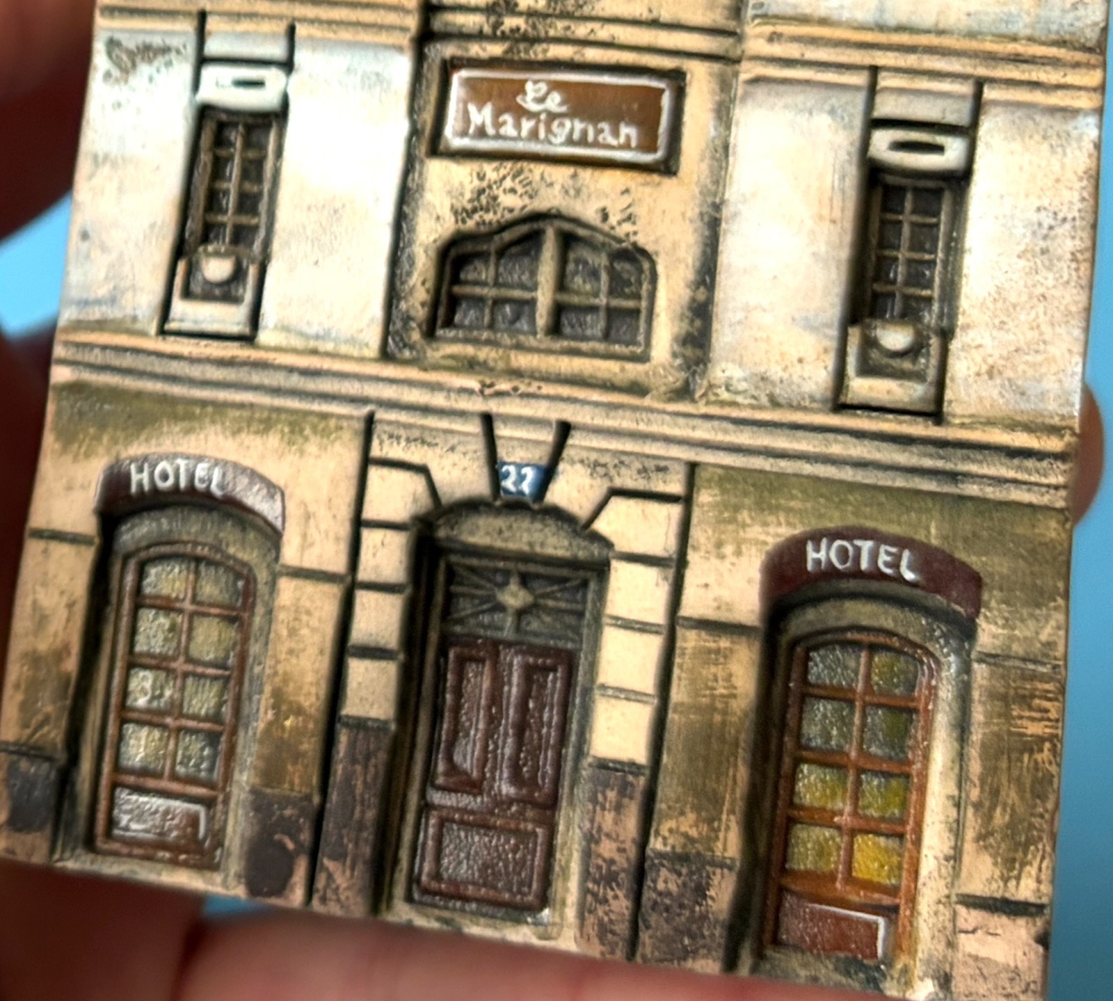Gault original ceramic house miniature building Paris 1985, wargame 15mm