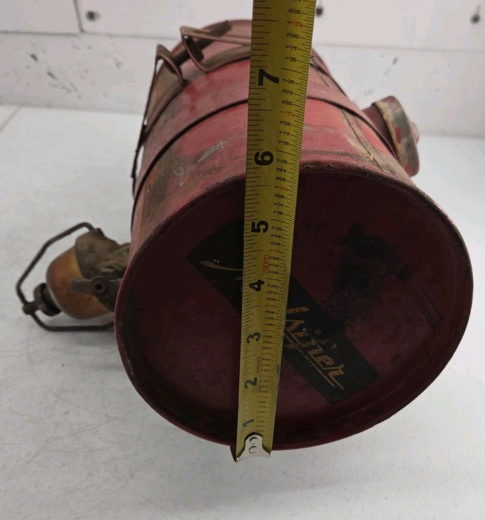 Vintage Mulsifier Garden Tractor Small Engine Metal Gas Tank Round Red Fuel Tank