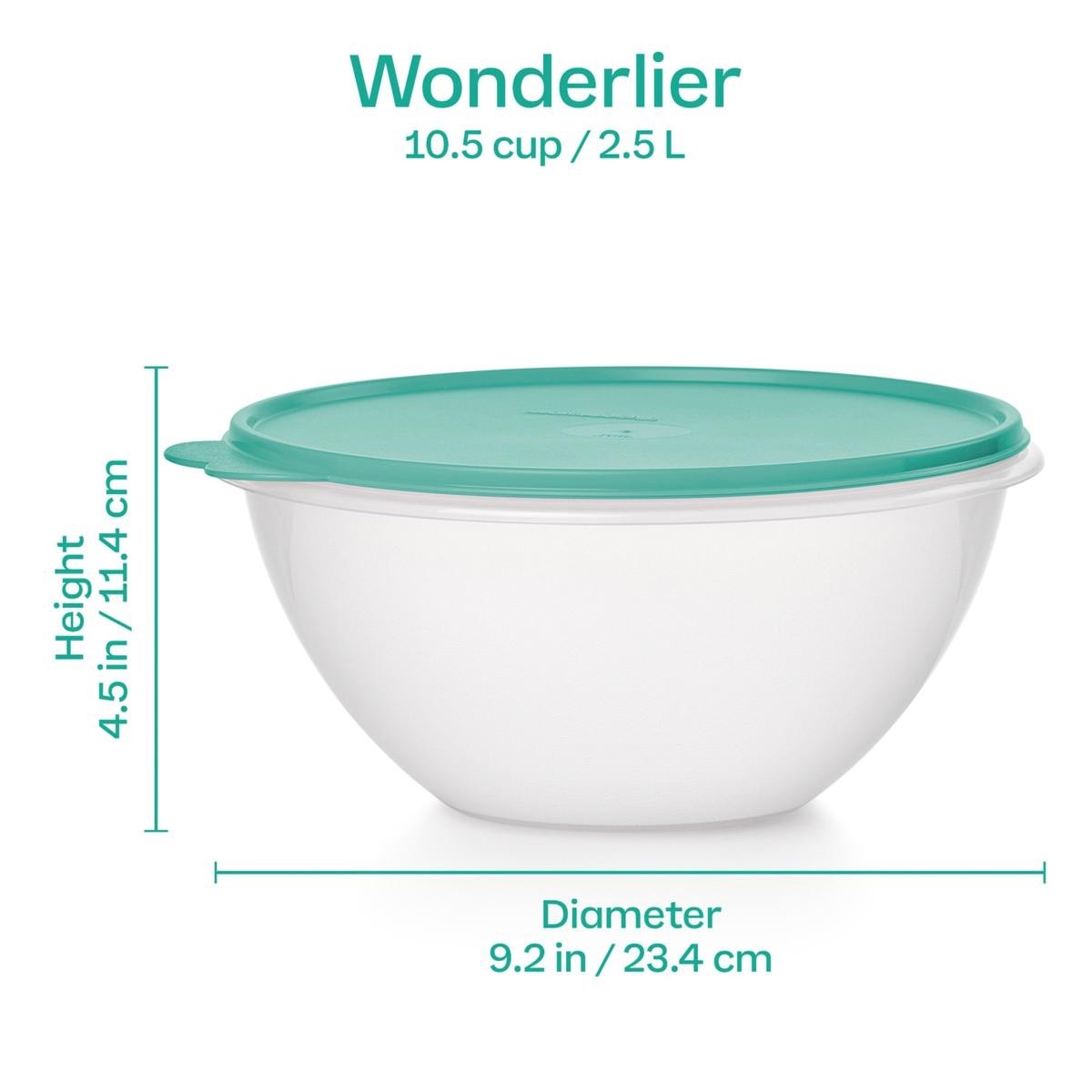 *Tupperware 14PC Wonderlier Vintage Series Bowl Set—Multicolor Bowls/Clear Lids