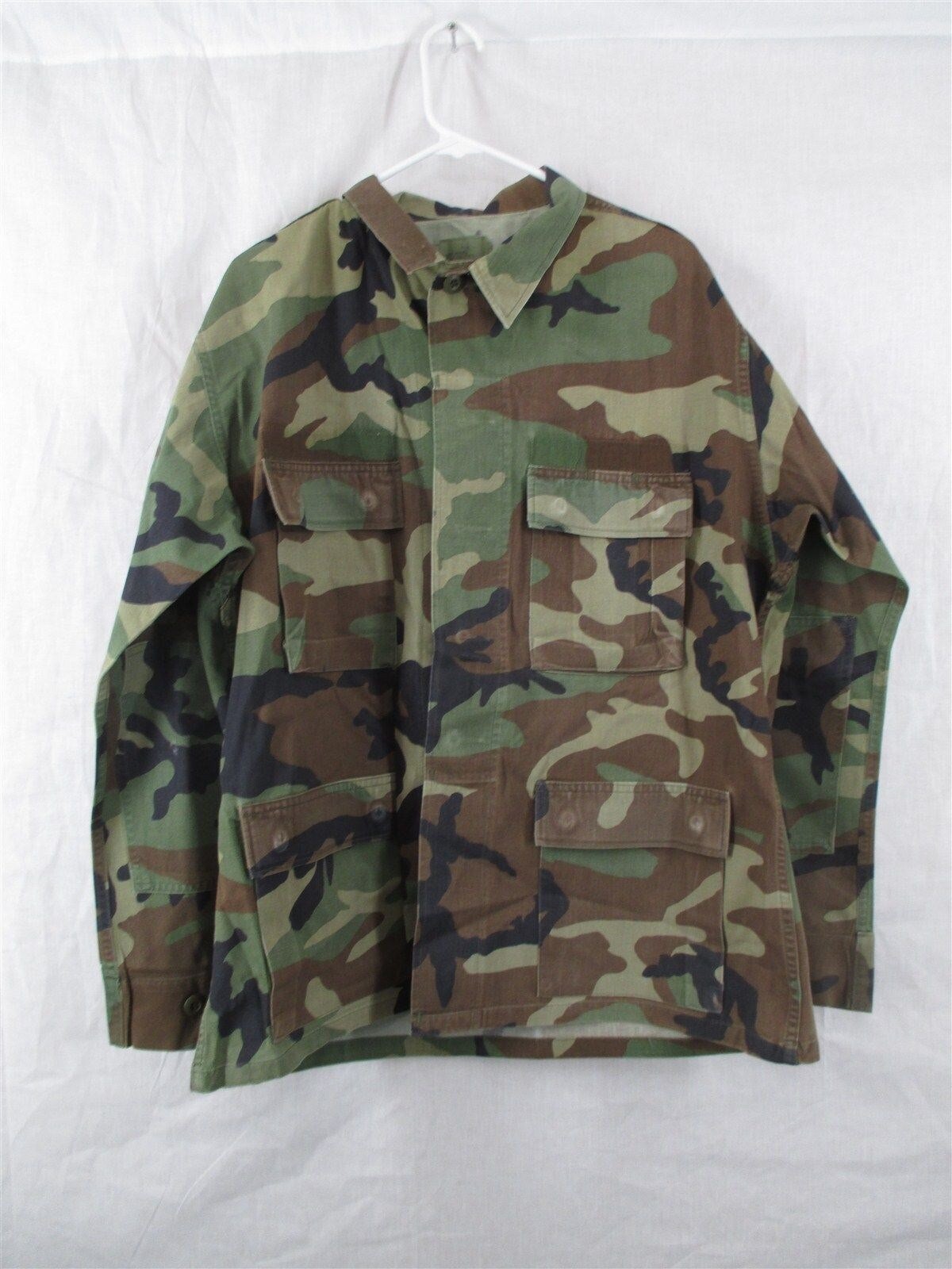 BDU Shirt/Coat Large Regular Cold Weather Winter Weight Woodland USGI Army