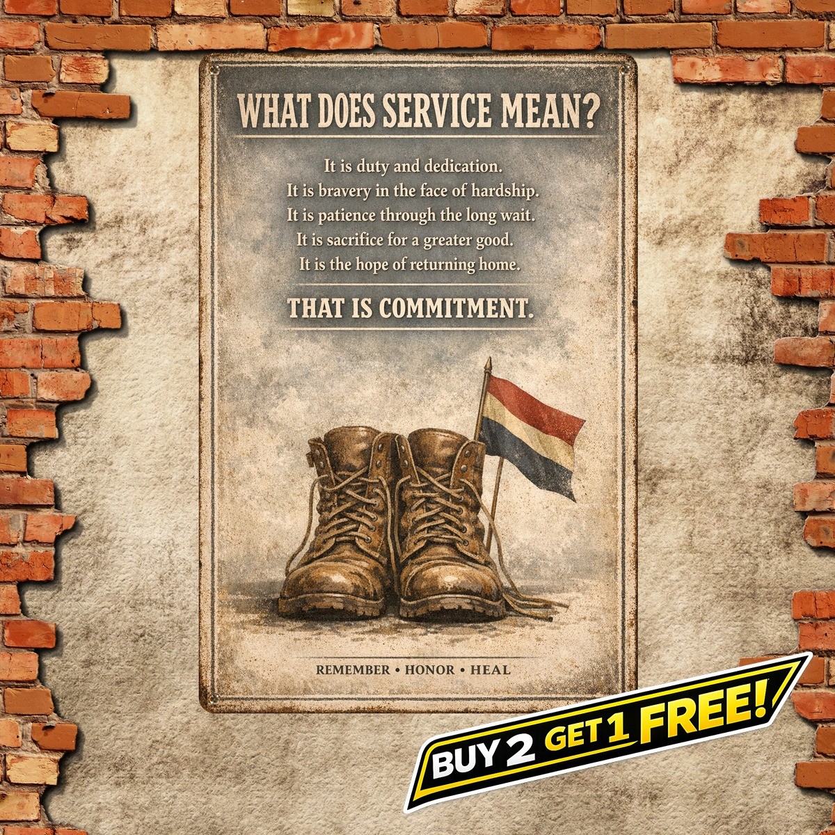 What Is A Veteran Army Veteran Wall Art 8×12 Metal Tin Sign Army Decor
