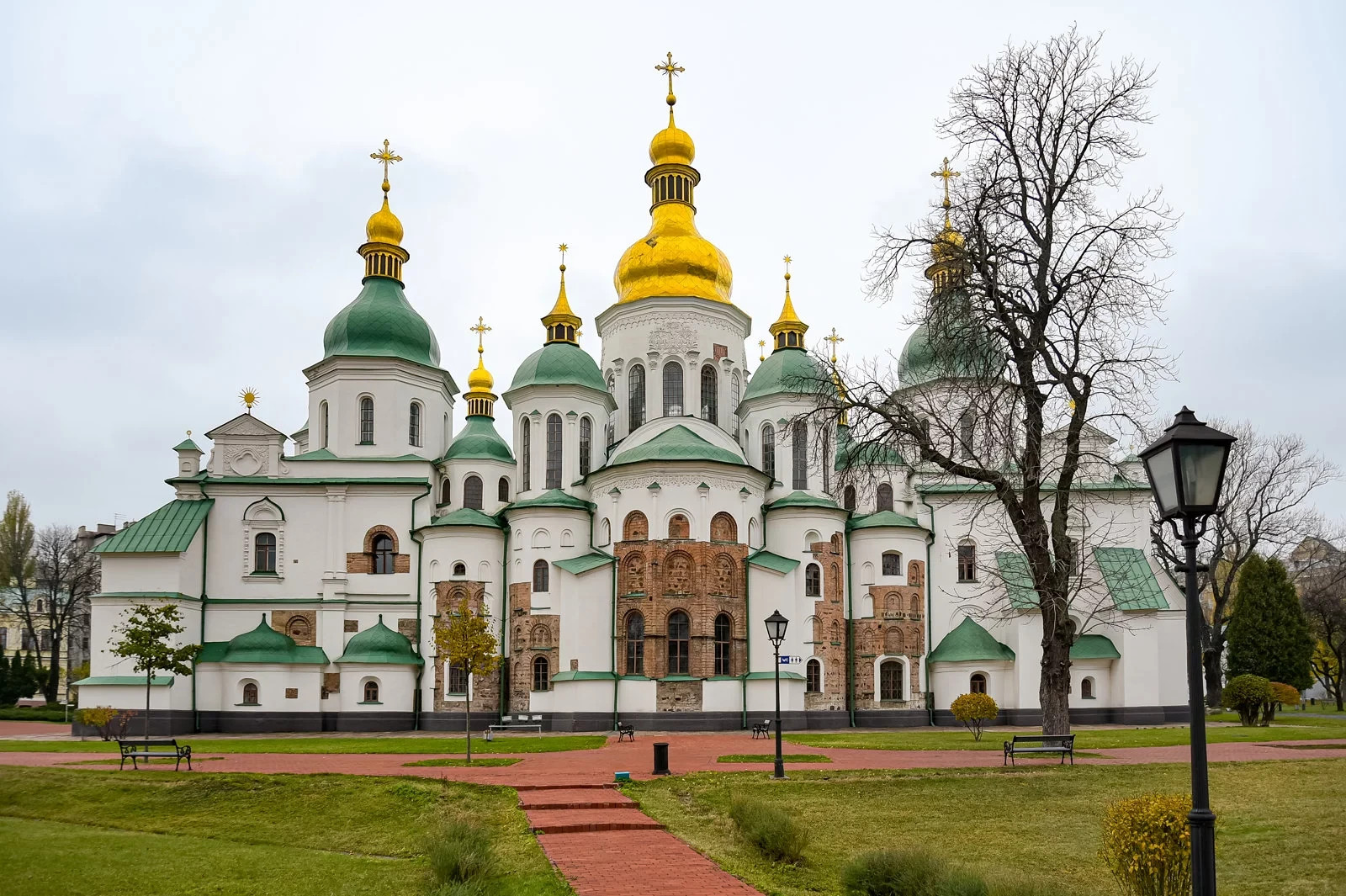 Ukrainian Icon „Unbreakable Wall“ Mother of God Oranta Saint Sophia Kyiv Wood