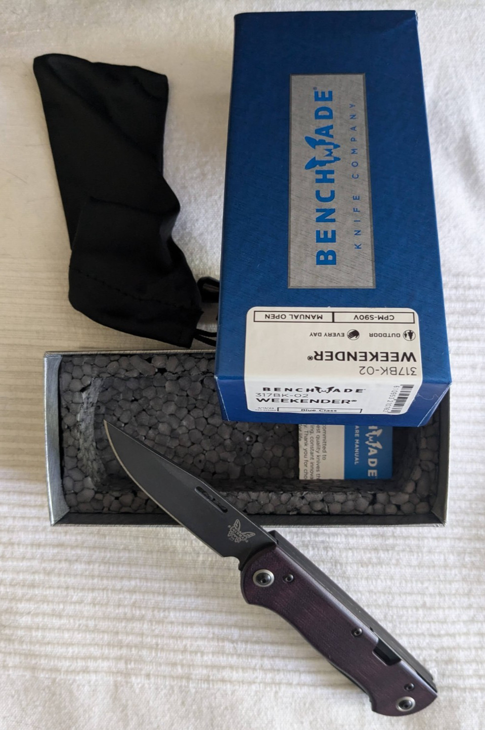 Benchmade Weekender S90V Blade Burgundy Micarta Handles – Discontinued – NEW