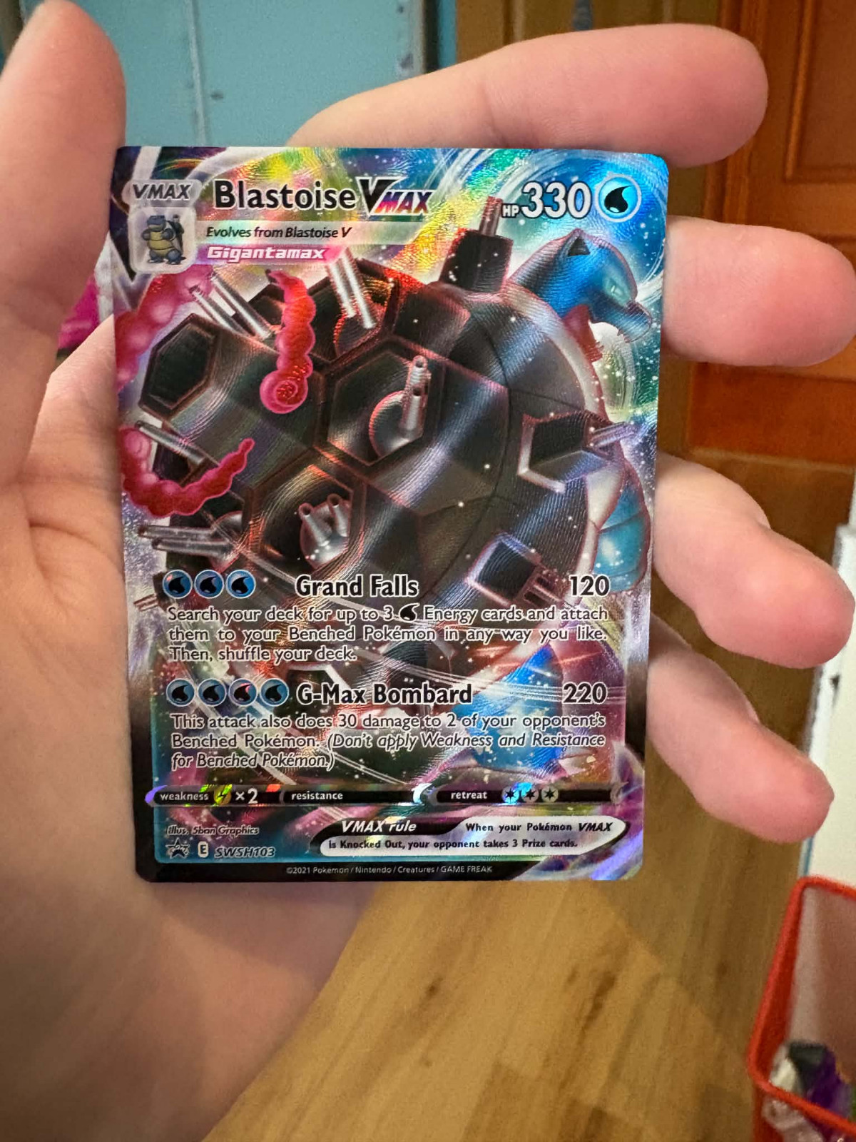 Blastoise VMAX SWSH103 Black Star Promo Mint Condition