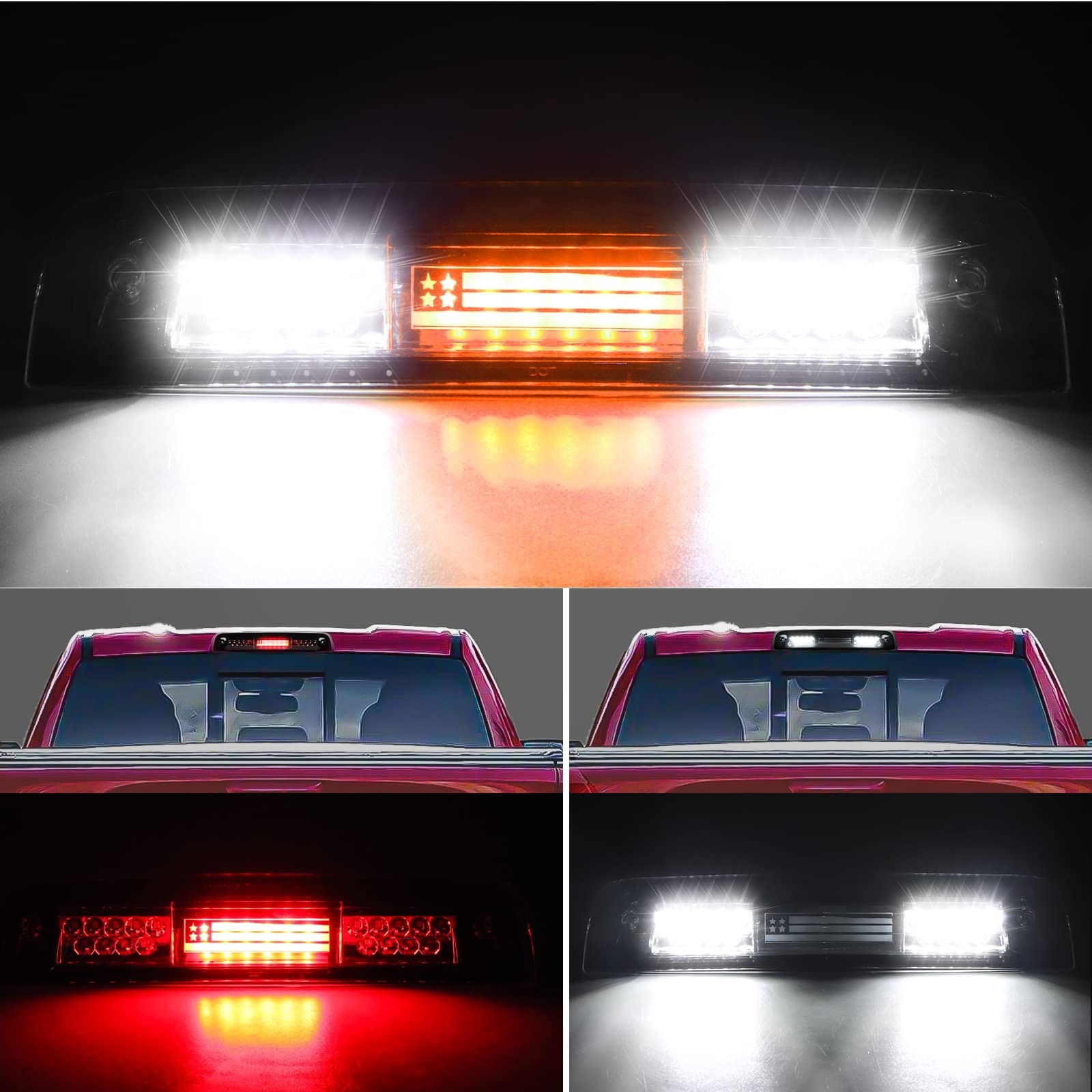 Third 3rd Brake Light Fit for Dodge Ram 1500 2009-2017,Ram 2500 3500 2010-201…