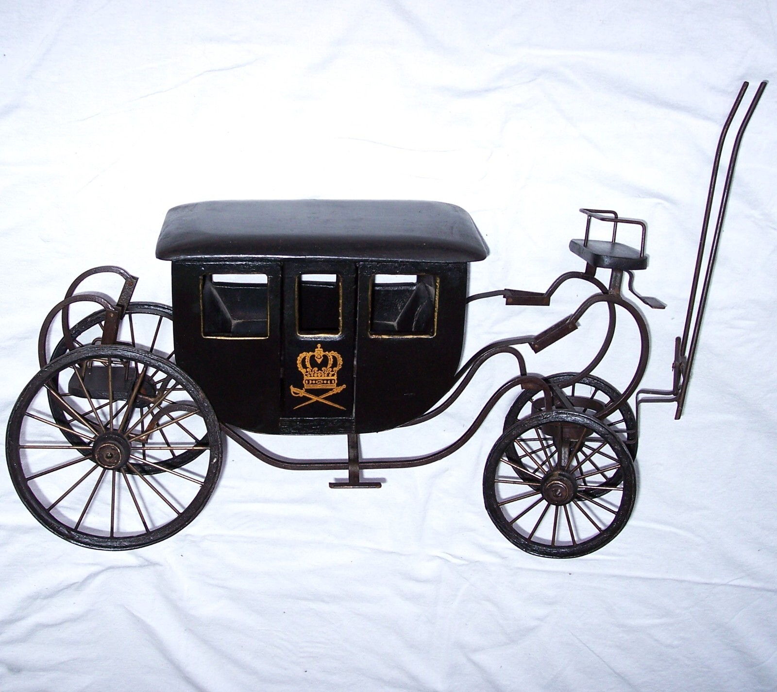 Byers‘ Choice Large Horse Carriage Coach Wood Metal Impressive Collectible!