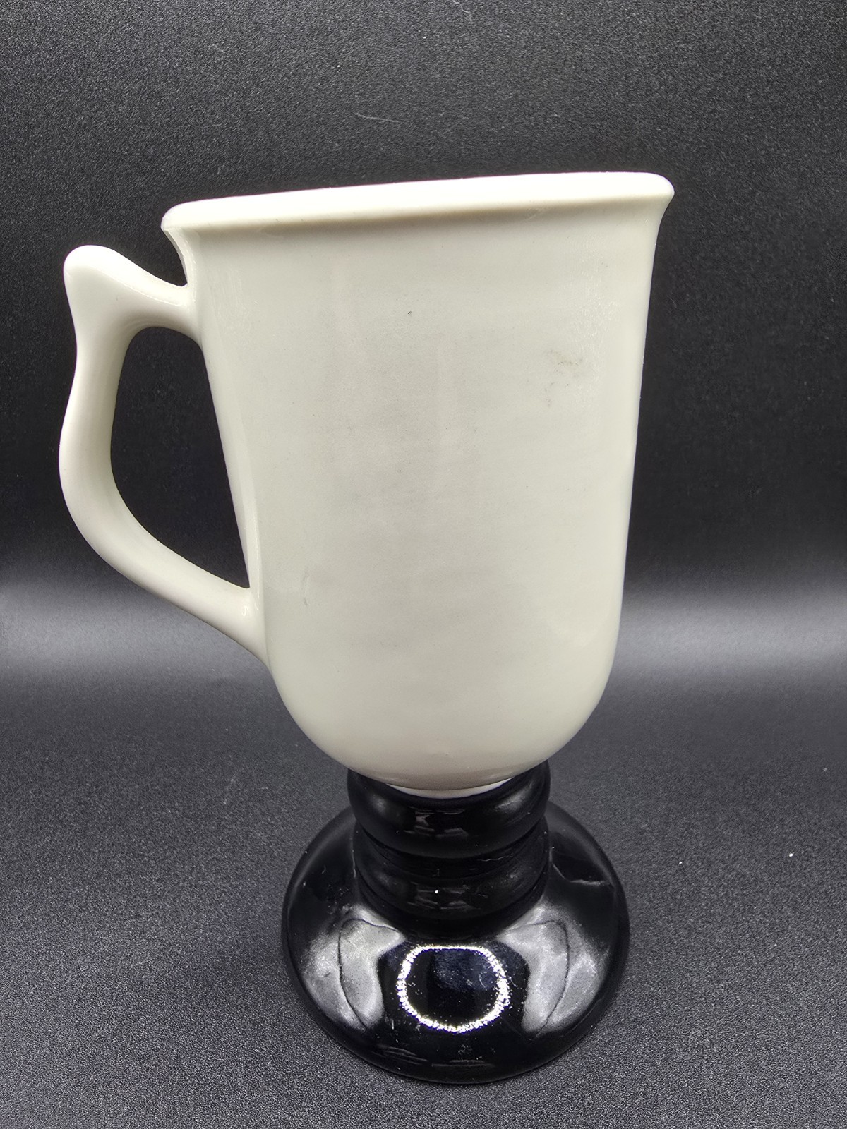Vintage Hobo Joe Mug by Hall USA #1272 | White Ceramic w/ Black Base | 5.5″ Tall