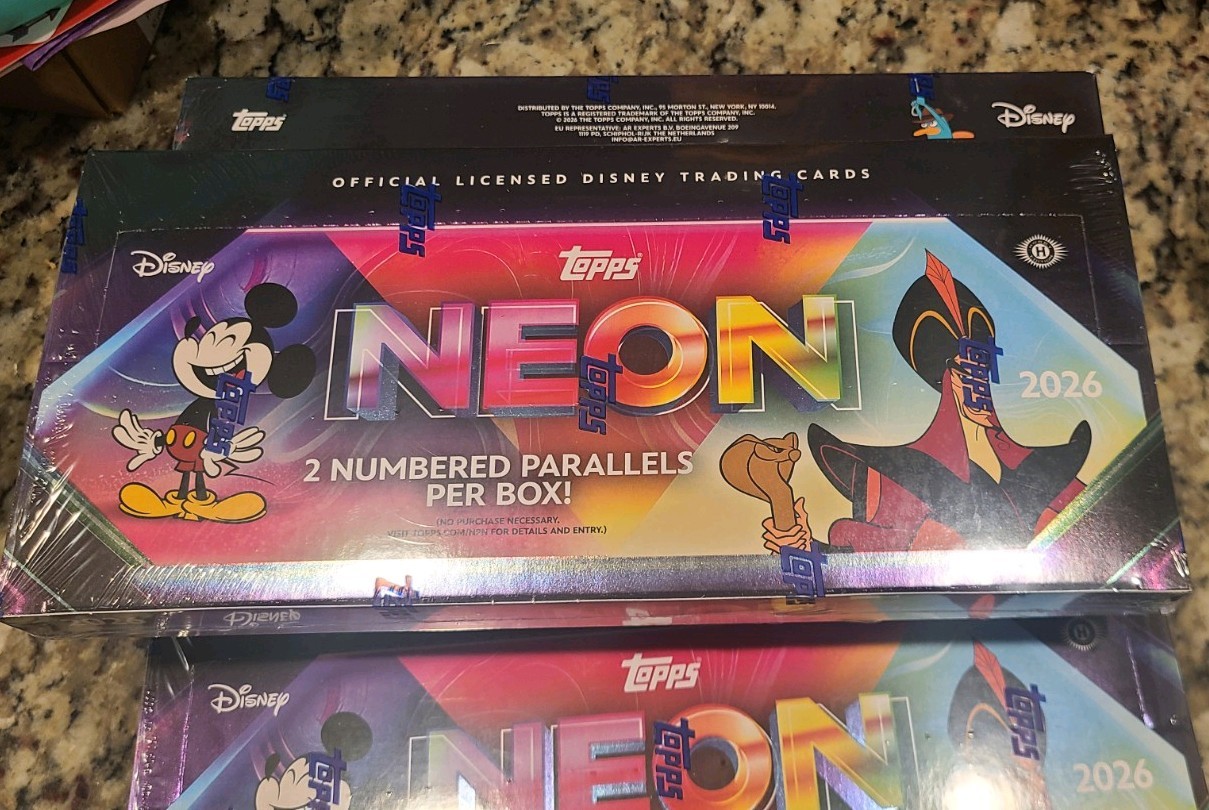 2026 Topps Disney NEON Hobby Box – NEW FACTORY SEALED – In Hand – Fast Shipping