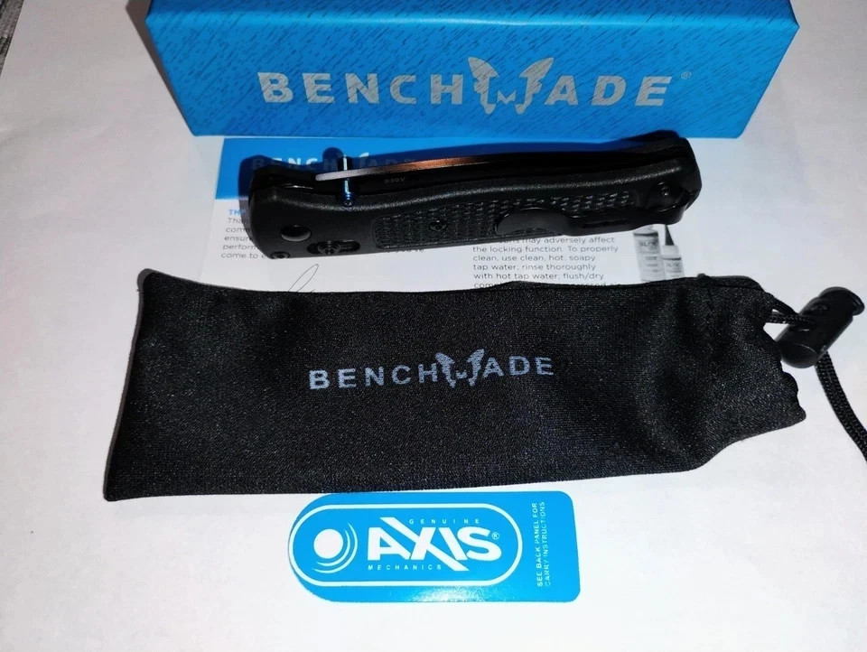 Benchmade Bugout 535 Black Handle CPM-S30V Blade Folding Knife