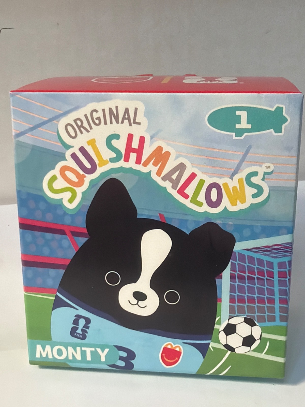 #1 MONTY McDonald’s FIFA World Cup 2026 Squishmallows Happy Meal Toys UNOPENED