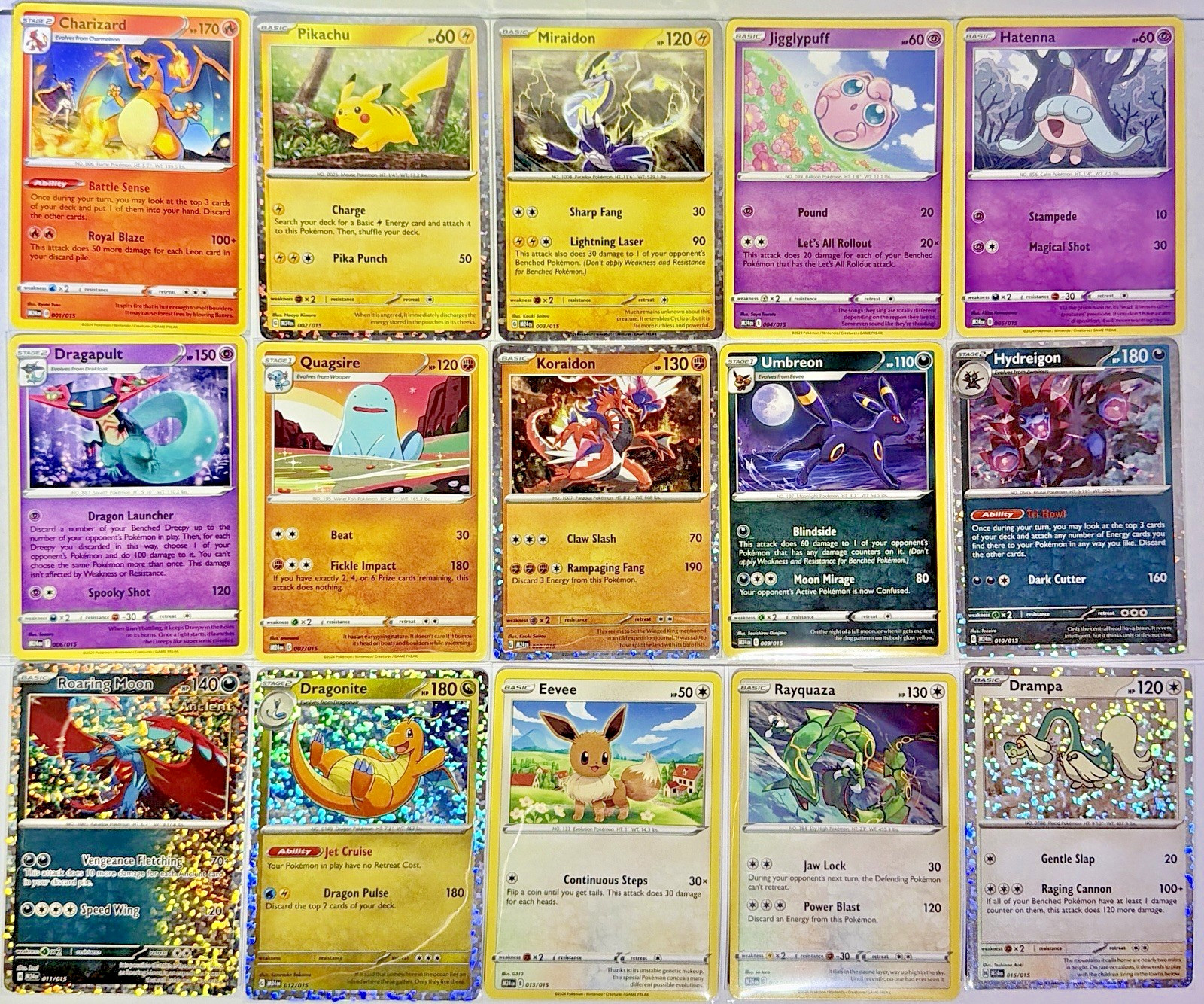 2025 McDonalds Pokemon Happy Meal Dragon Discovery 15 Card Complete Set + BONUS!