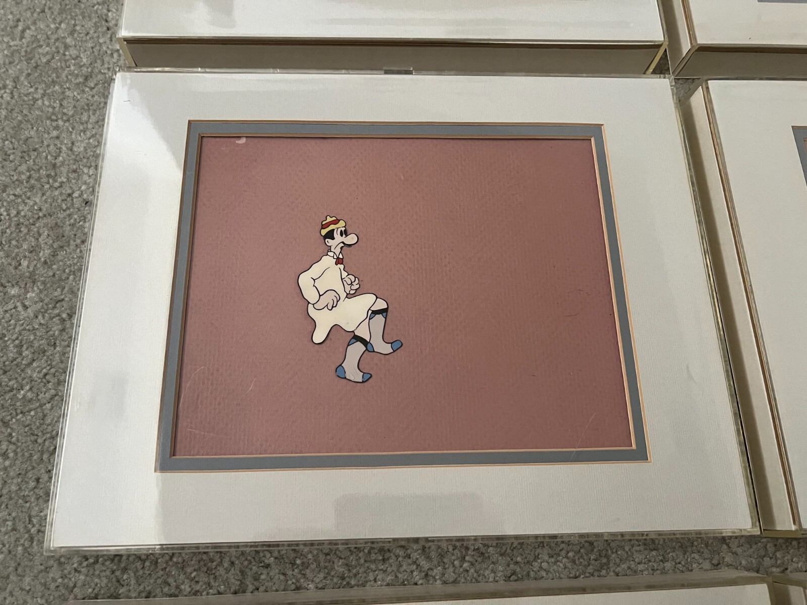 Lot of 8 Vintage Production Mutt and Jeff Animation Cels – Extremely Rare