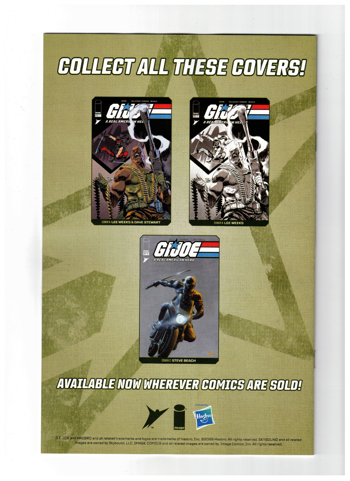G.I. JOE: A REAL AMERICAN HERO #329 – LEE WEEKS MAIN COVER A – IMAGE COMICS/2026