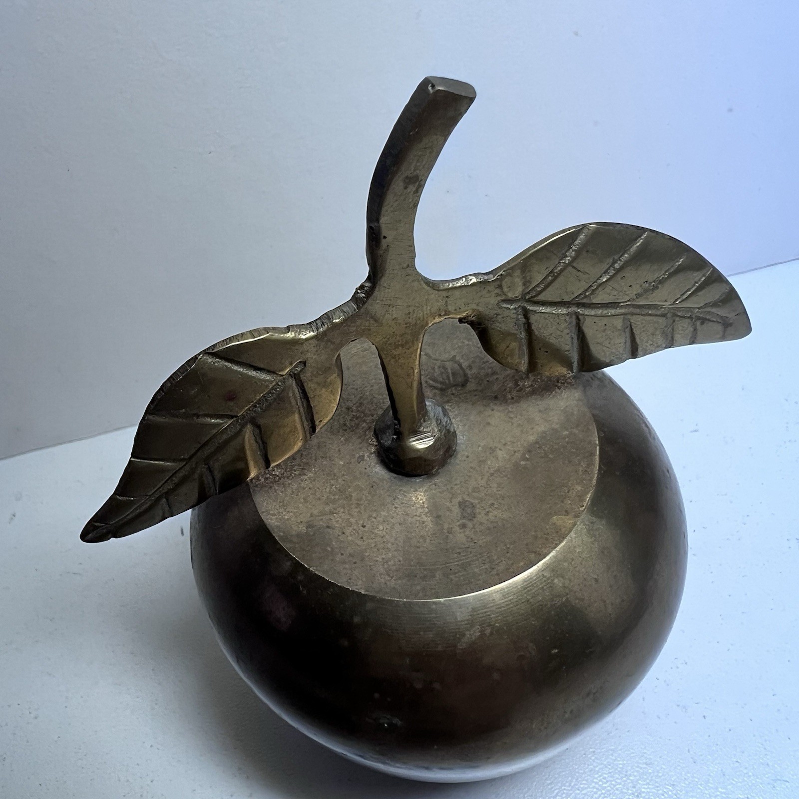 Vintage Brass Apple Bell Made in India Teacher Homeschool Gift