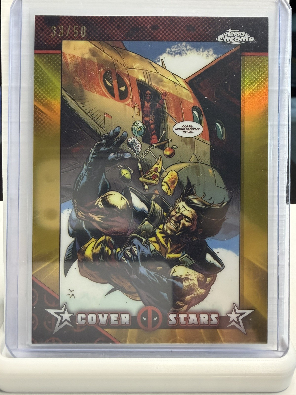 2025 Topps Chrome Deadpool Cover Stars #3 Gold Refractor /50 Heir of Apocalypse