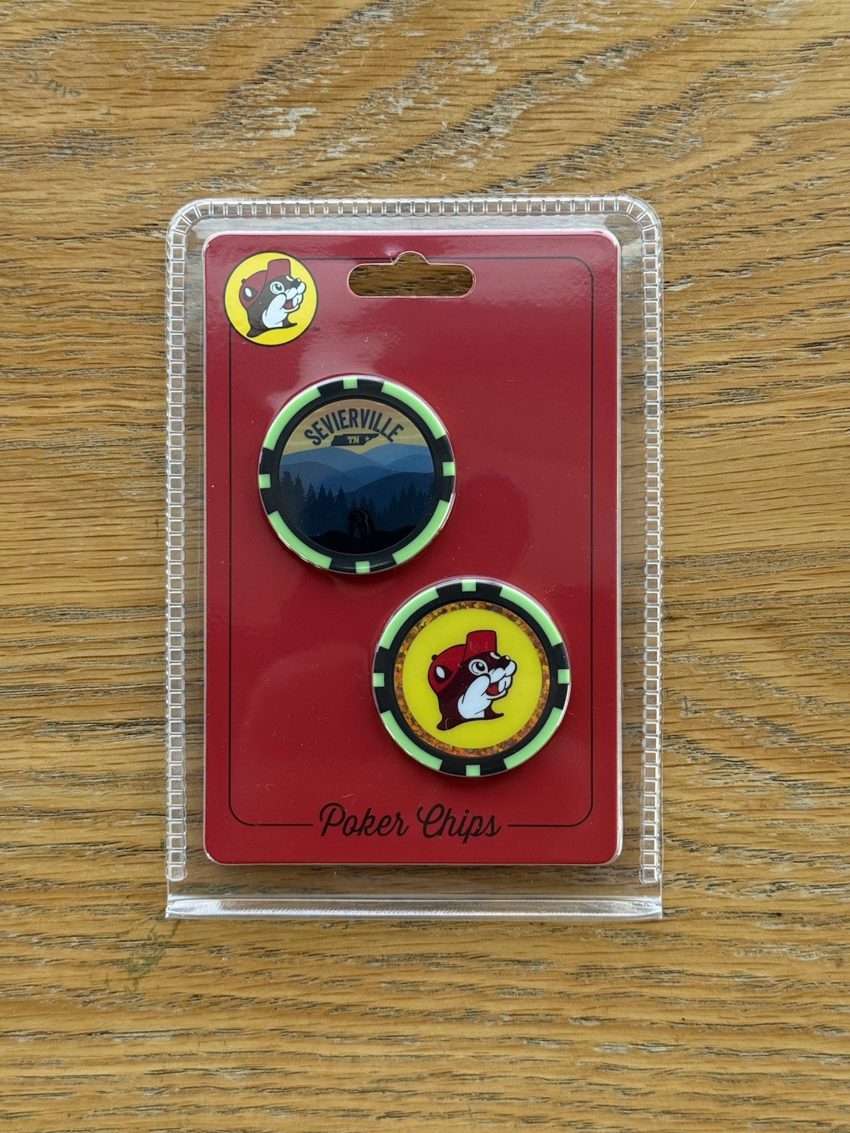 Buc-ee’s Collectible Poker Chips Store Specific- Sevierville Tennesee New 2 Pack