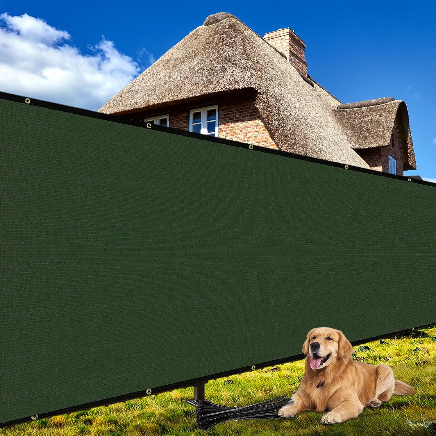 3′ X 10′ Fence Privacy Screen Heavy Duty 170 GSM Fencing Mesh Shade Net Cover fo