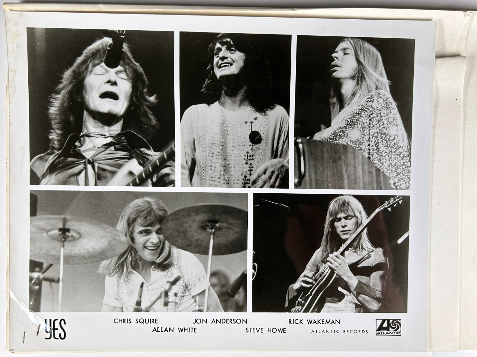 YES Original 1973 Atlantic Records Press Kit With Promo Photo Close To The Edge
