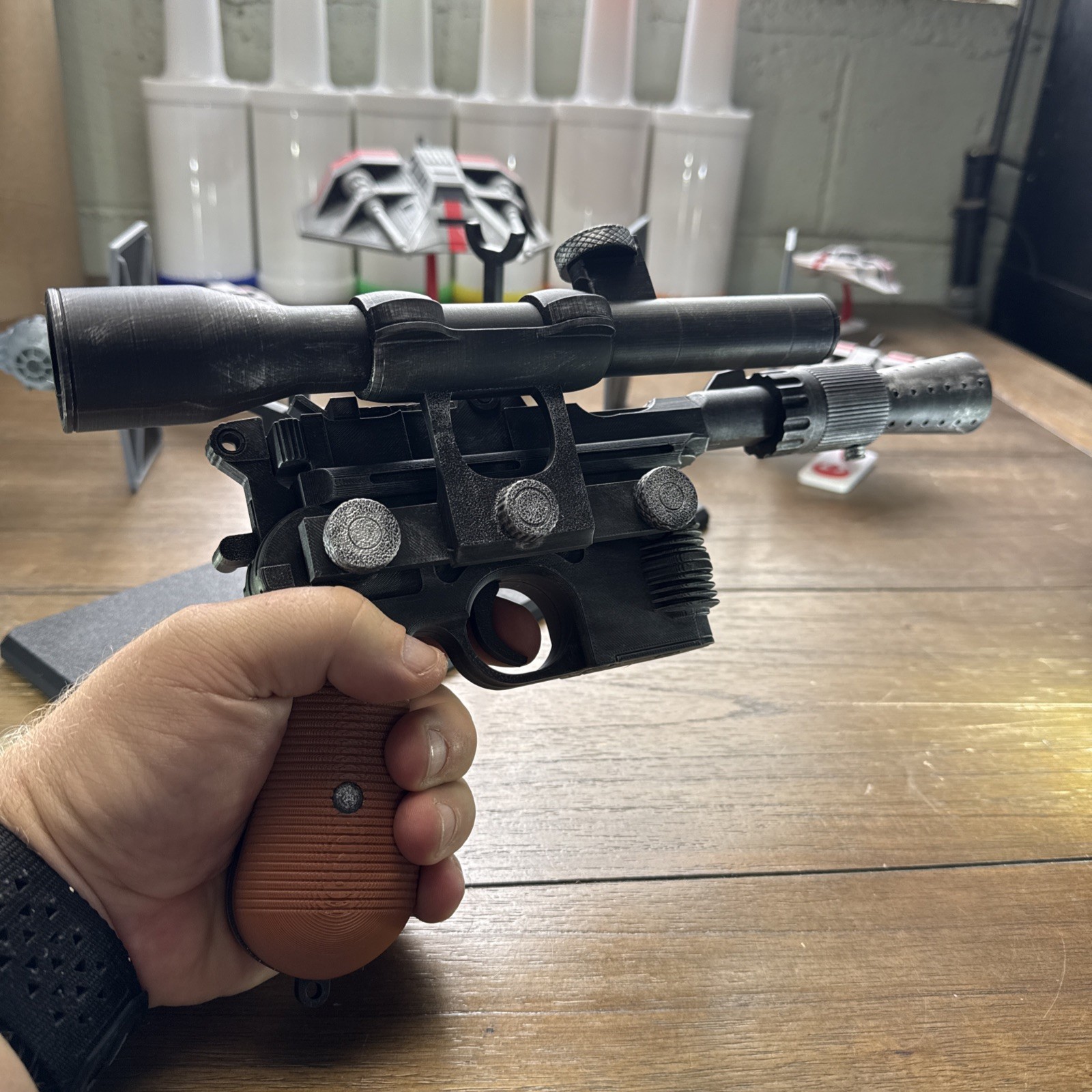 Han Solo Blaster DL-44 Inspired Replica, Star Wars , Full Size Cosplay