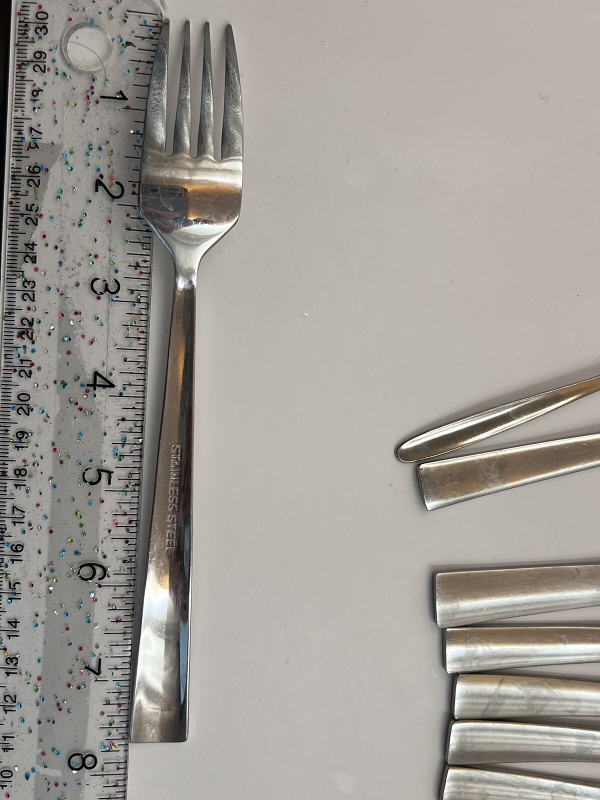 Stainless Steel Flatware 7 Replacement Pieces Forks Spoon Heavy No Pattern