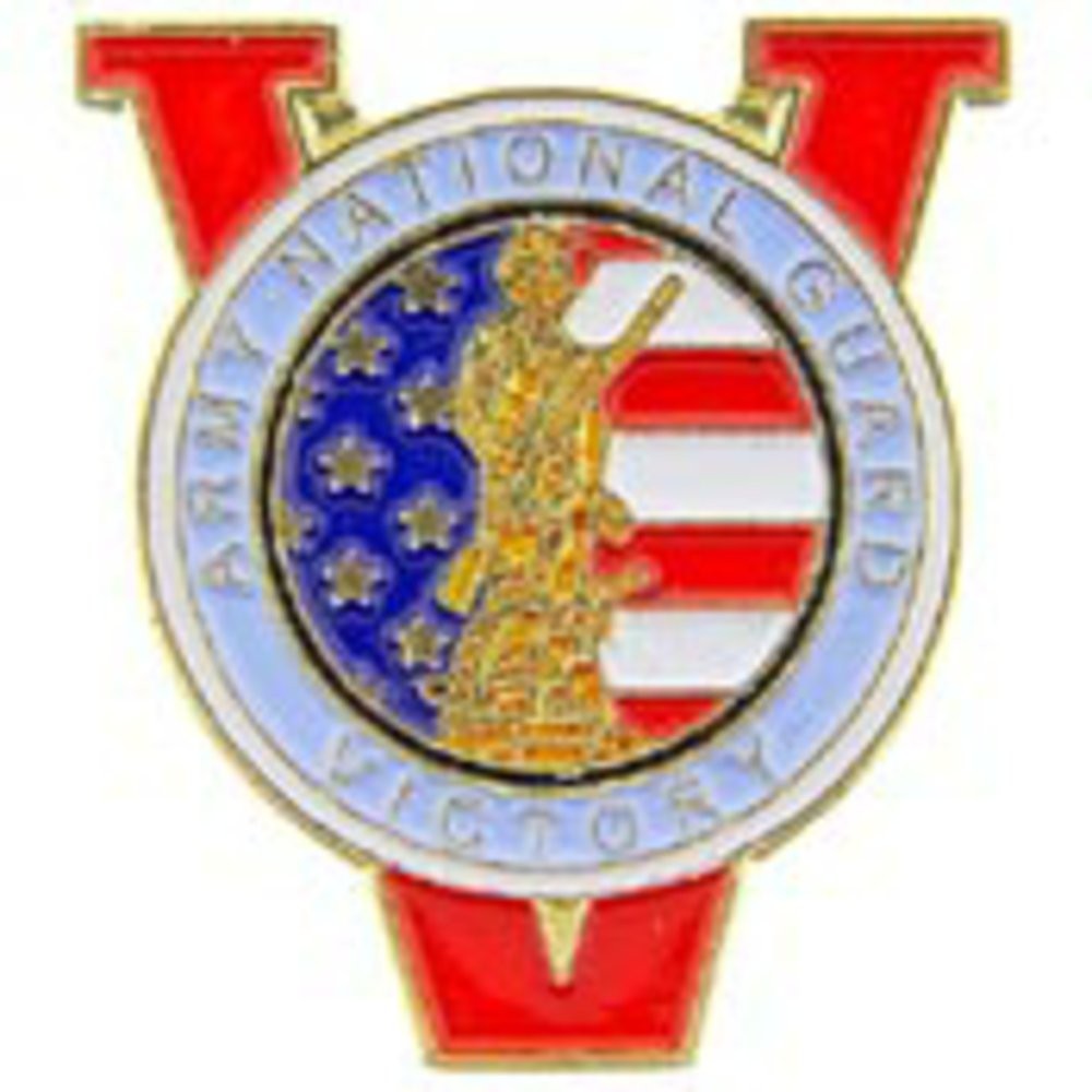 EagleEmblems P15588 PIN-Army,National Guard,V (1“)