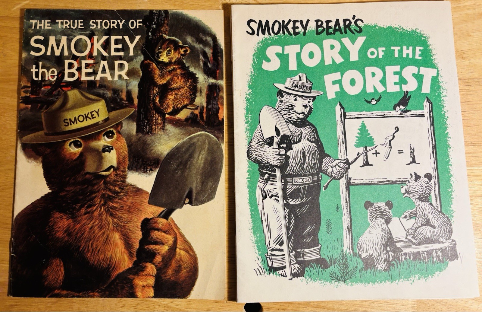 Vintage 1970’s Smokey Bear Comic Book Booklets Ruler Lot #120