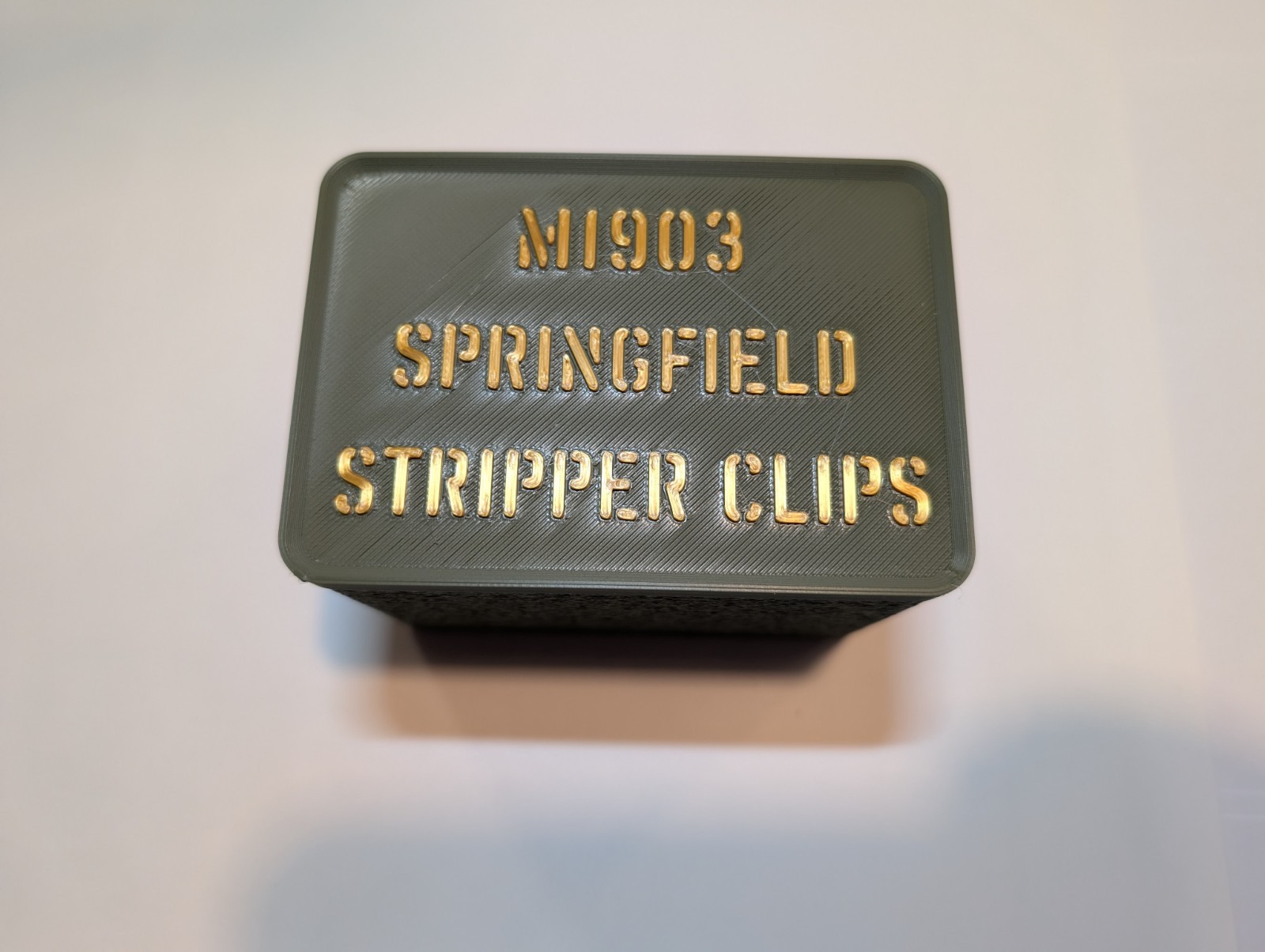 M1903 Springfield Stripper Clip Storage Box (Box Only)