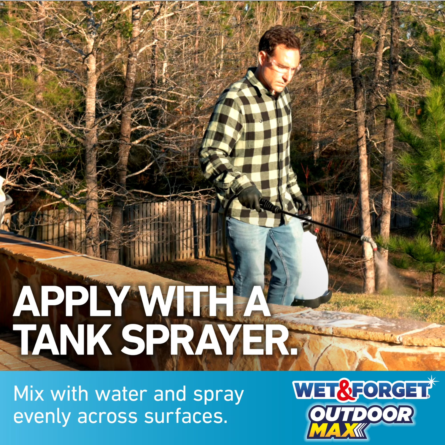 Wet & Forget Outdoor Cleaner Concentrate 1 Gal Moss Mold Remover, 2 Pack