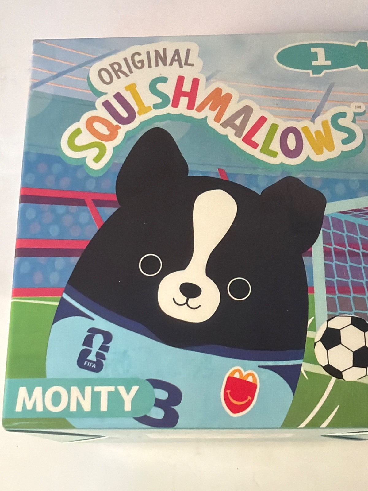 #1 MONTY McDonald’s FIFA World Cup 2026 Squishmallows Happy Meal Toys UNOPENED