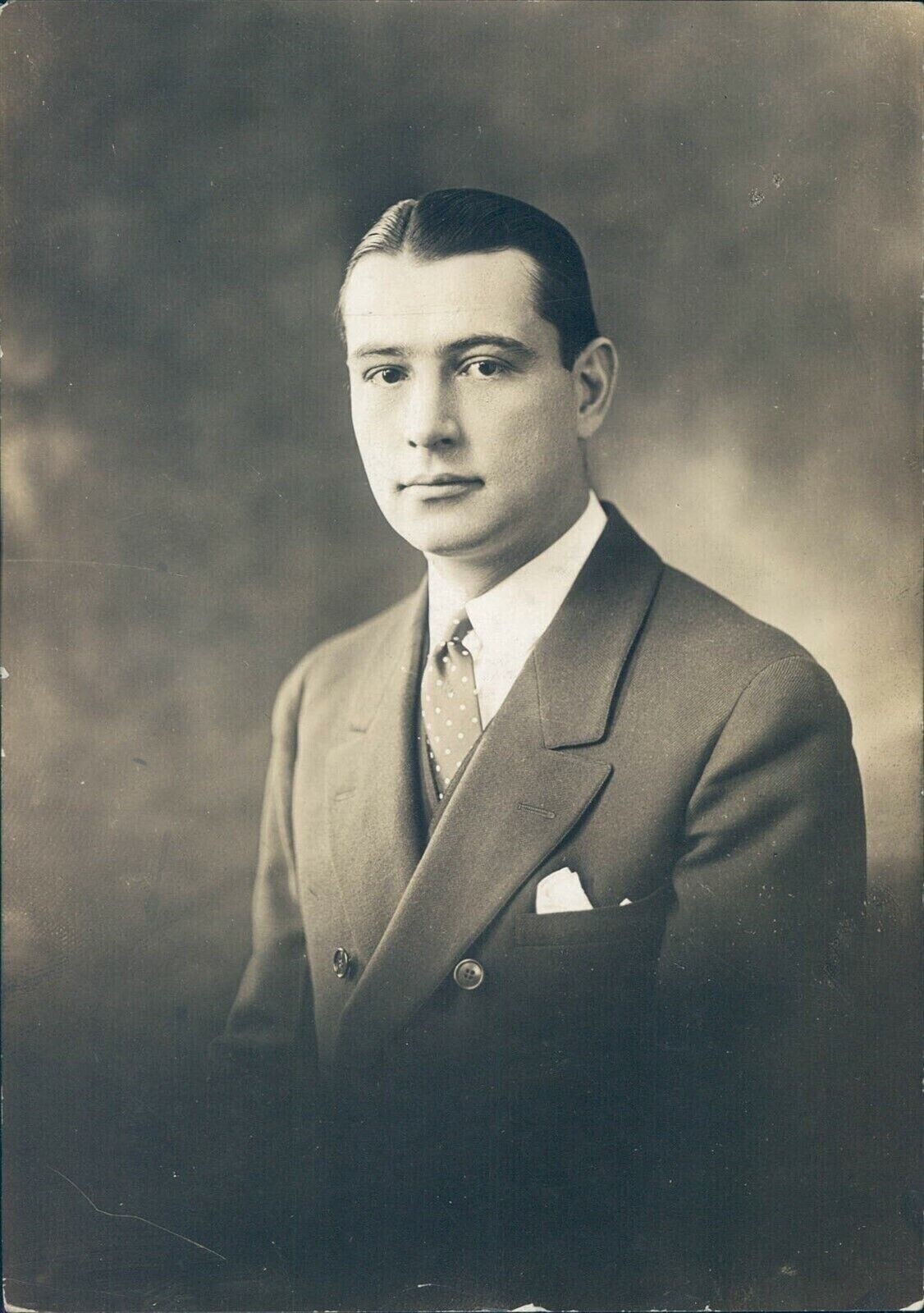 1926 Wj Senlow Layout Metro Business Man Suit Tie Historic Vintage Press Photo