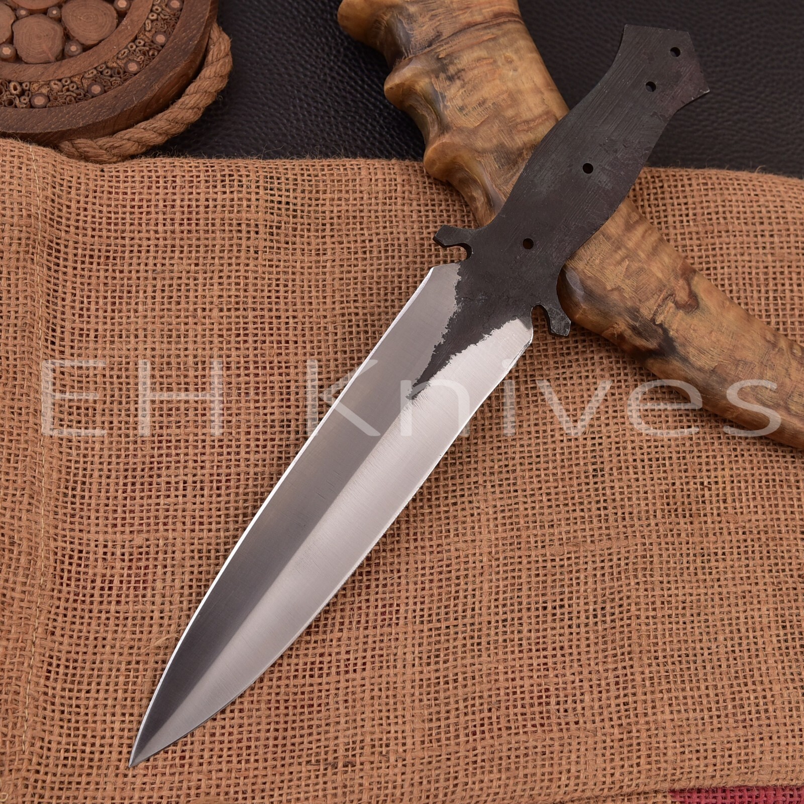 12 INCH CUSTOM HAND FORGED 1095 CARBON STEEL DAGGER EDC BLANK BLADE KNIFE 3233