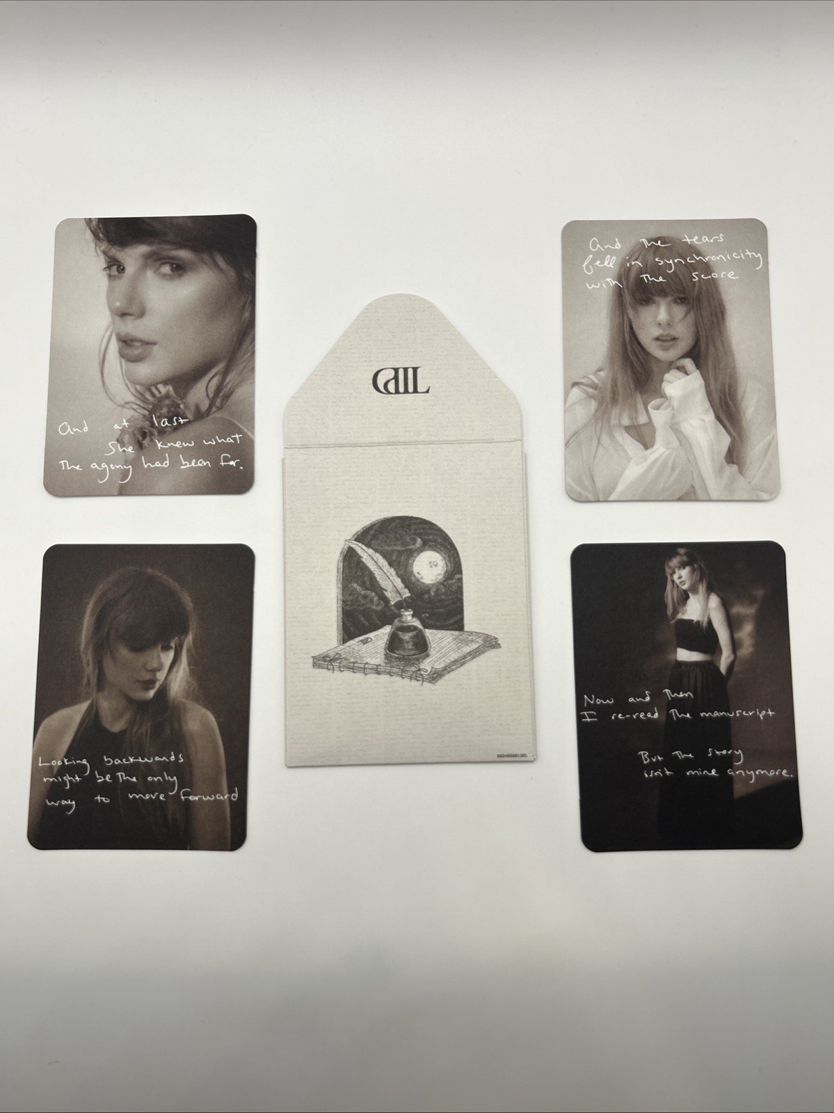 TTPD The Manuscript Taylor Swift Photocard Set of 4 Tourtured Poets Department