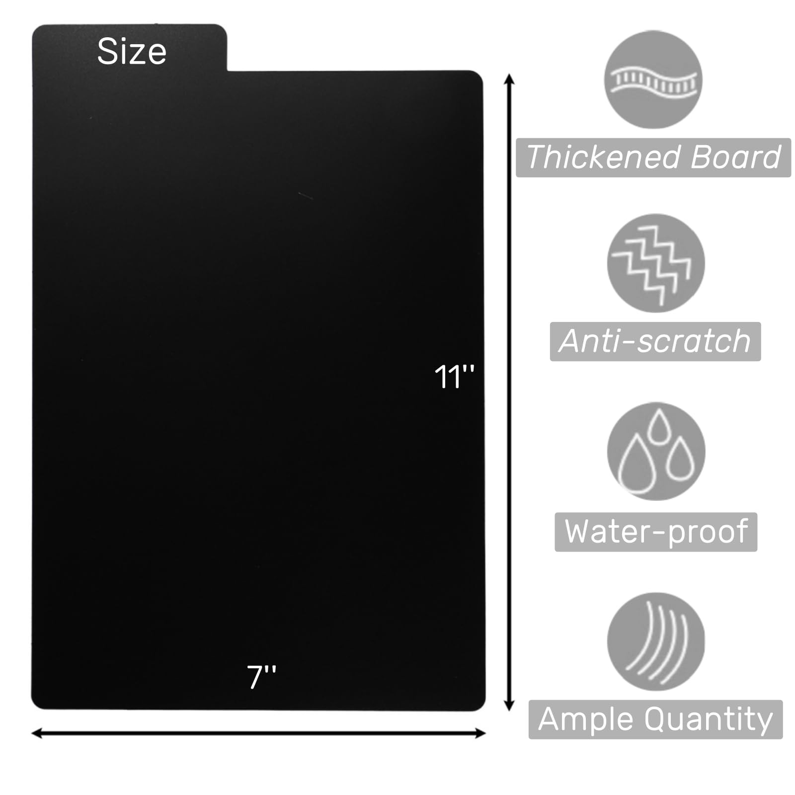 Comic Book Dividers 70 Pcs Black Tall Tabs Plastic Storage Organization