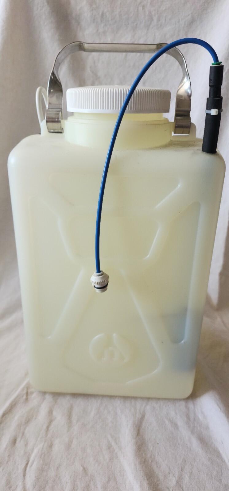 Custom Vintage Nalgene Rectangular Carboy HDPE 9L Plastic Bottle w/Handle