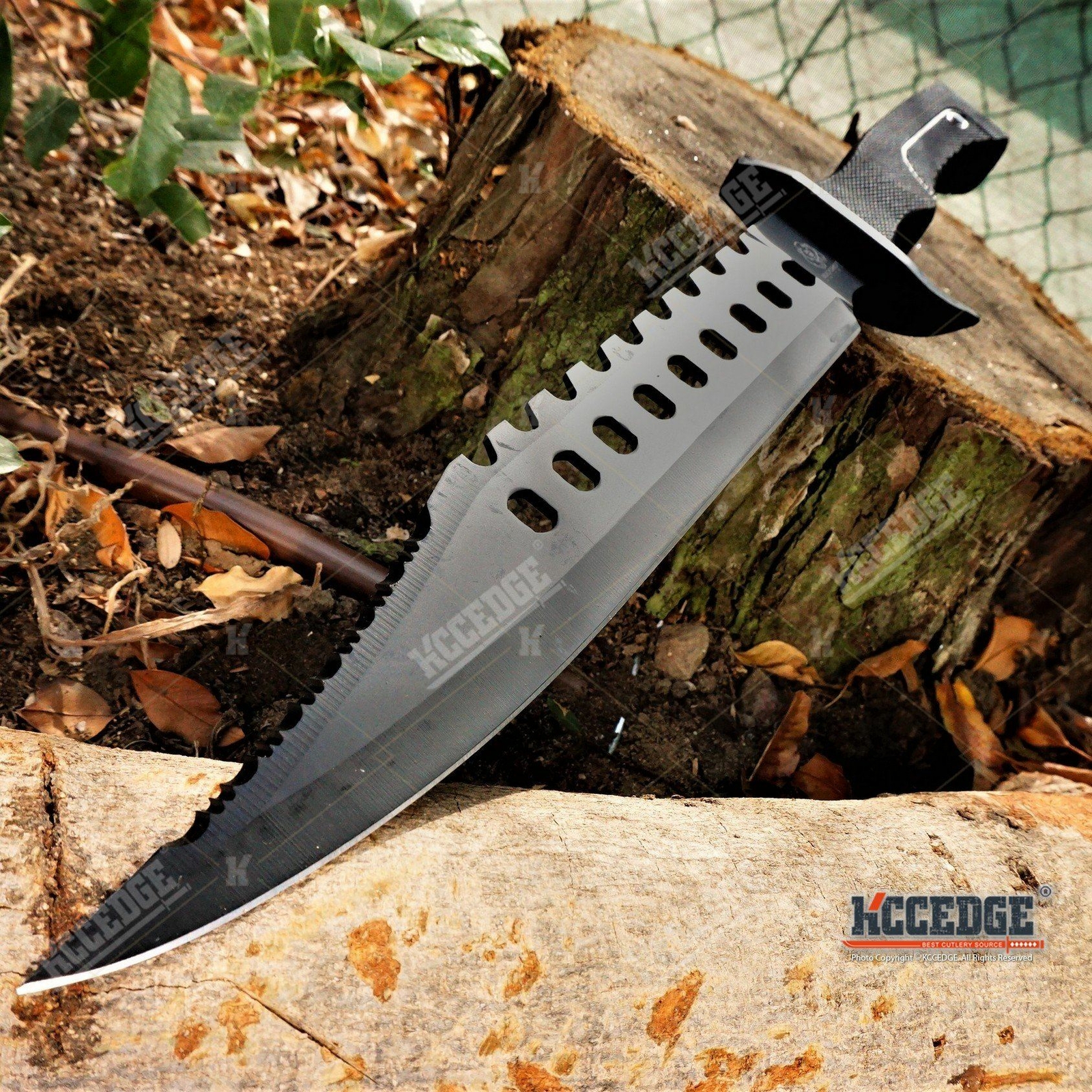 17″ Stainless Steel Razor Sharp Bowie Blade Hunting Tactical Knife with Sheath