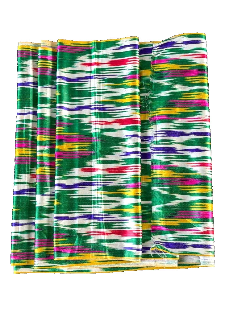 AUTHENTIC UZBEK KHAN ATLAS SILK BLEND FABRIC- TRADITIONAL FABRIC OF CENTRAL ASIA