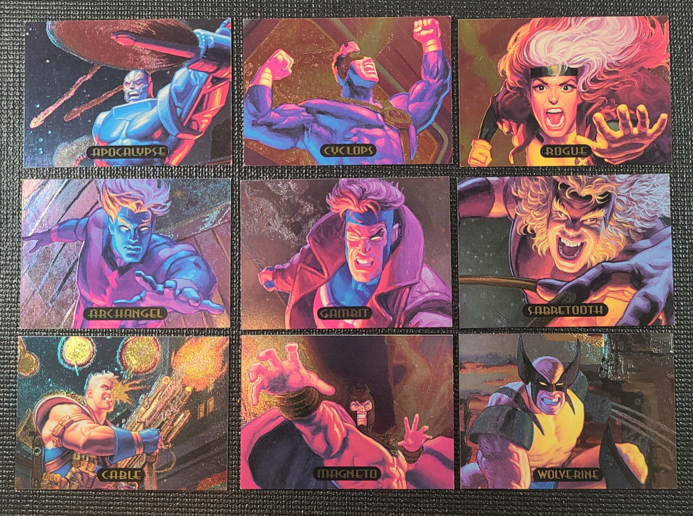 1994 Marvel Masterpieces – POWER BLAST – Complete Set of 9