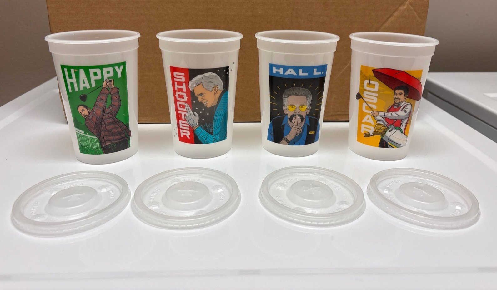 Authentic Happy Gilmore 2 Subway Collectible Cups – Set Of 4 – NEW – Free Ship