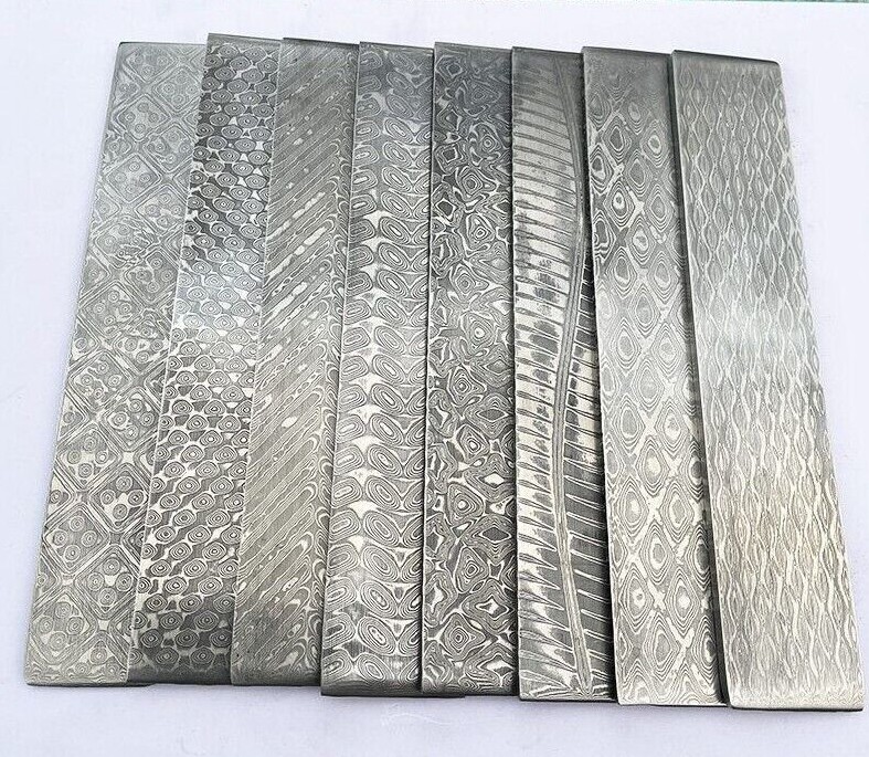 Damascus VG10 Sandwich Steel Billet Blanks Knife Making Material Heat Treated