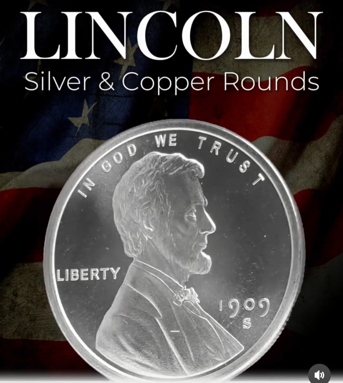 Lincoln Wheat Cent NEW 1909 PENNY TRIBUTE 1 oz. 999 Fine Silver Round BU INSTOCK