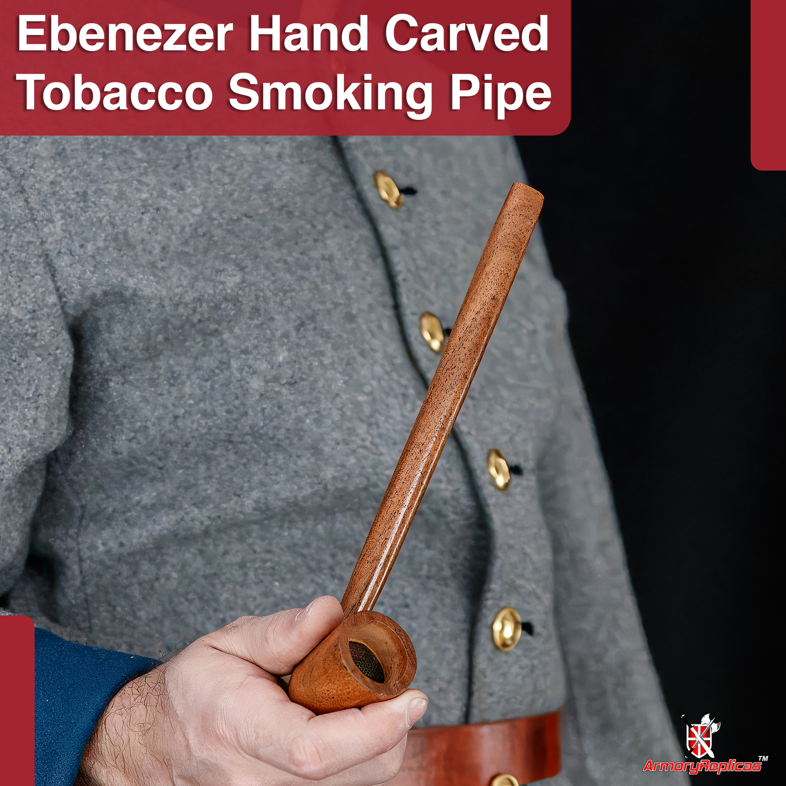 Churchwarden Wooden Smoking Pipe Handmade Elegant & Functional Pipe Sheeshamwood