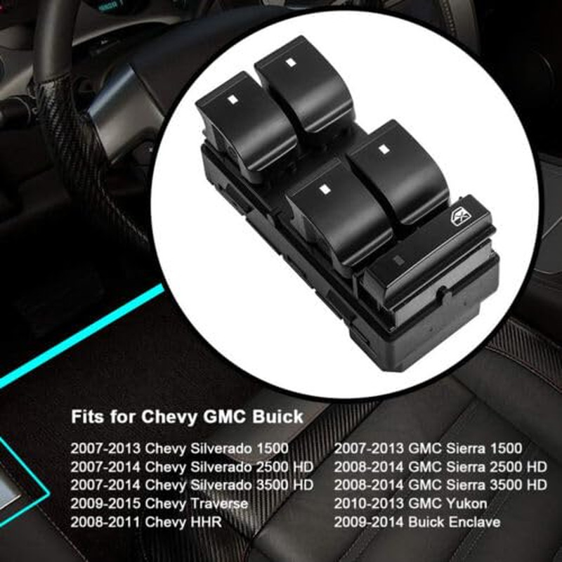 “Driver Side Power Window Switch for 2007-2016 Chevy Silverado/GMC Sierra HHR”