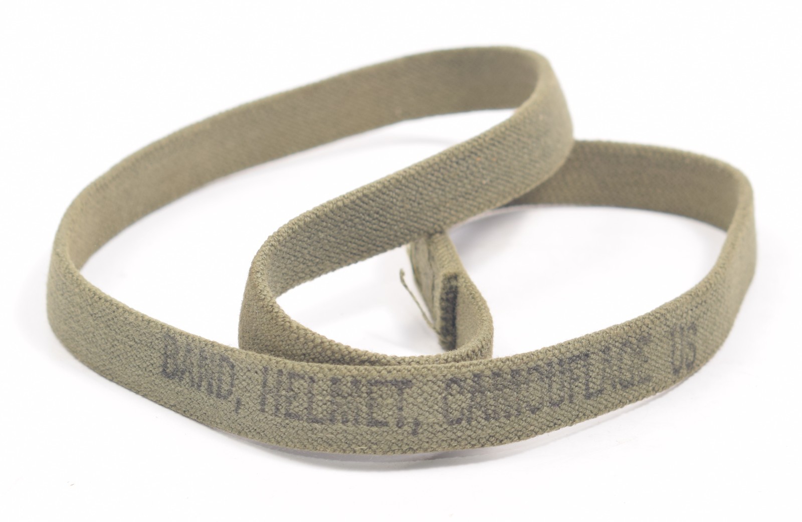 Original US Vietnam M1 Helmet Camo Cover Elastic Band – no decal