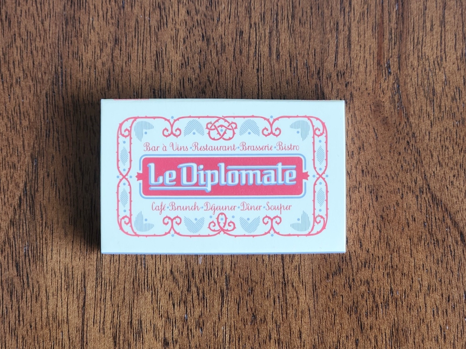 Le Diplomate Restaurant Washington DC Matchbook Unstruck Matches