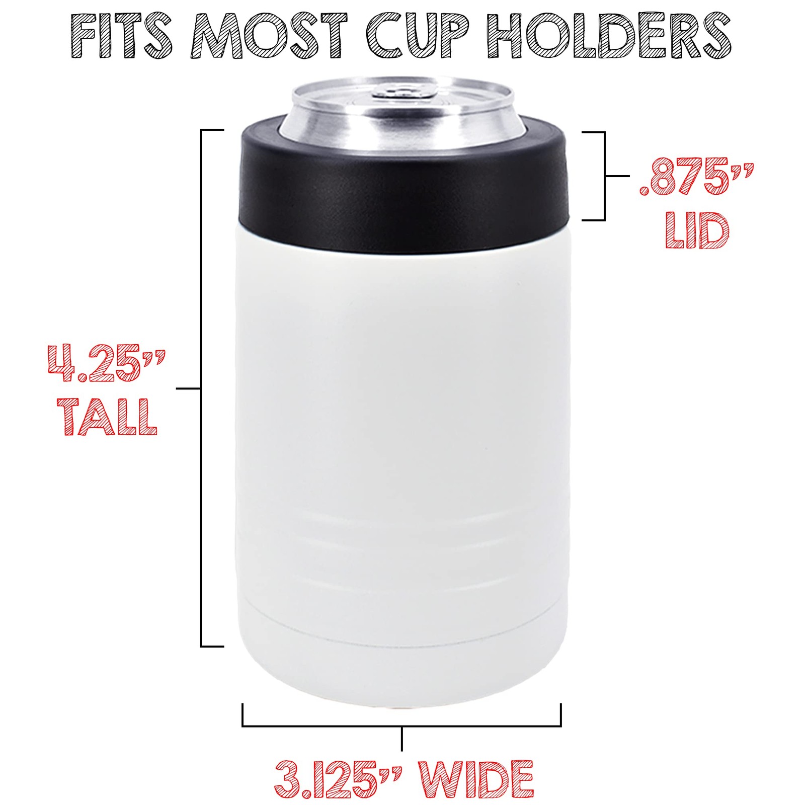 – 12 oz Stainless Steel Double Wall Vacuum Insulated Can or Bottle Beverage C…