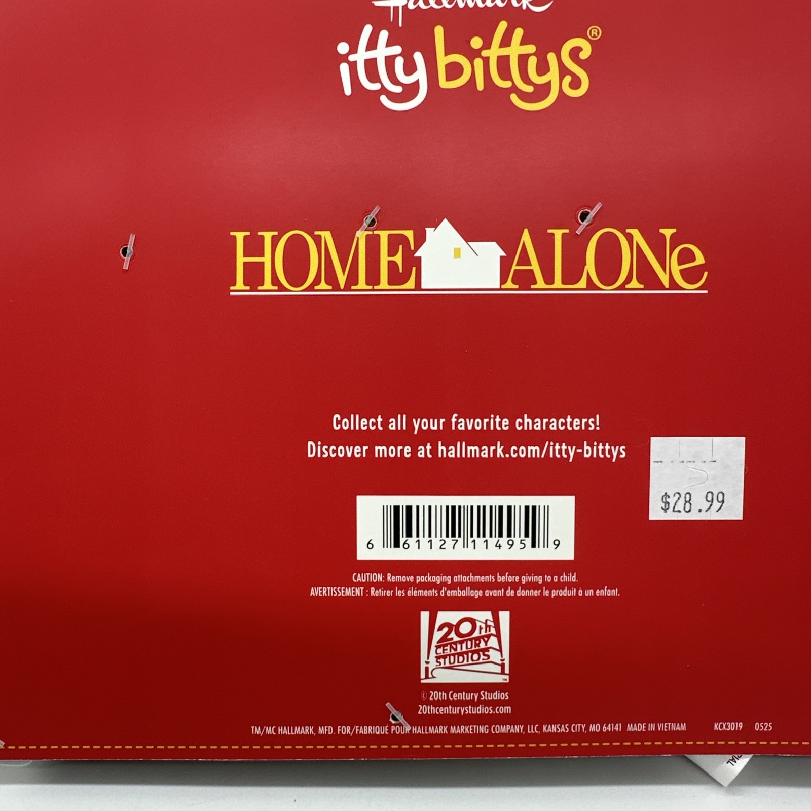 Itty Bittys NEW Hallmark Home Alone Kevin McCallister & WET Bandits Figures Lot