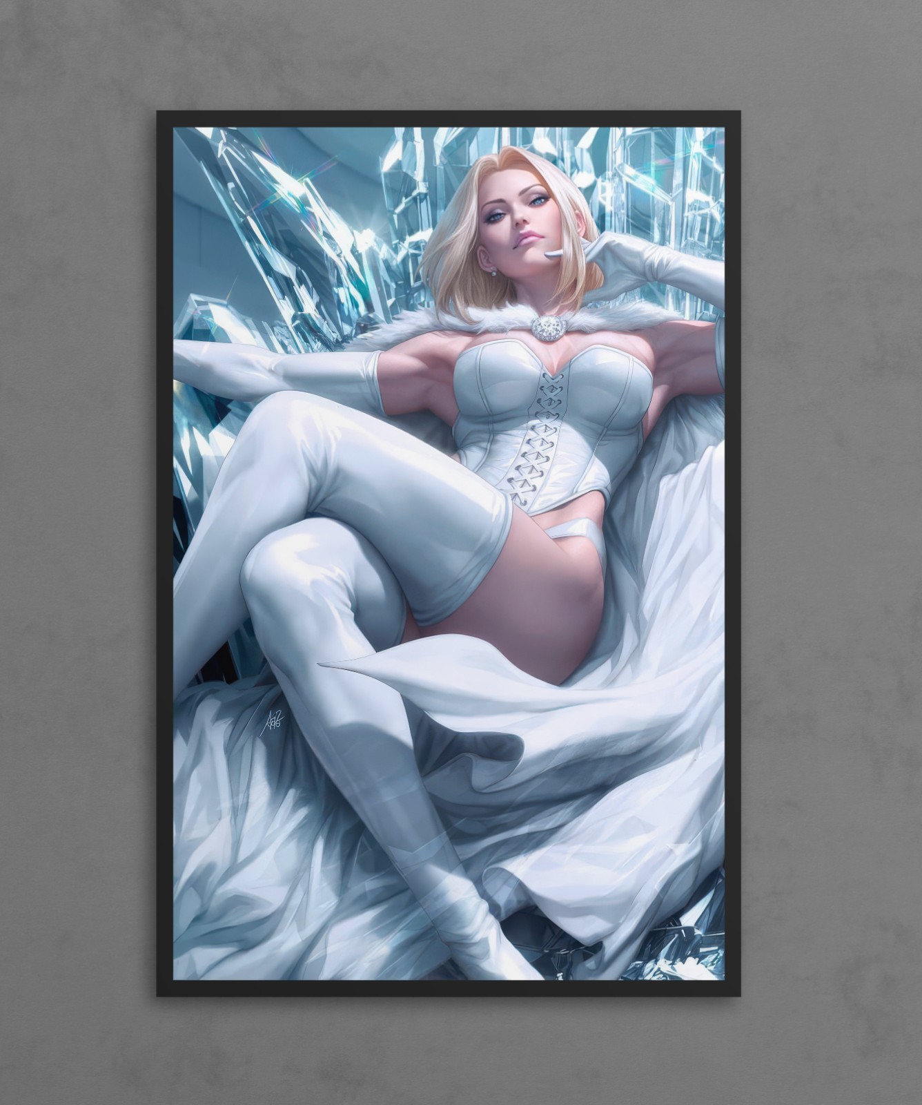 X-Men Emma Frost Premium Giclee Print 11″ x 17″ Marvel Wall Art