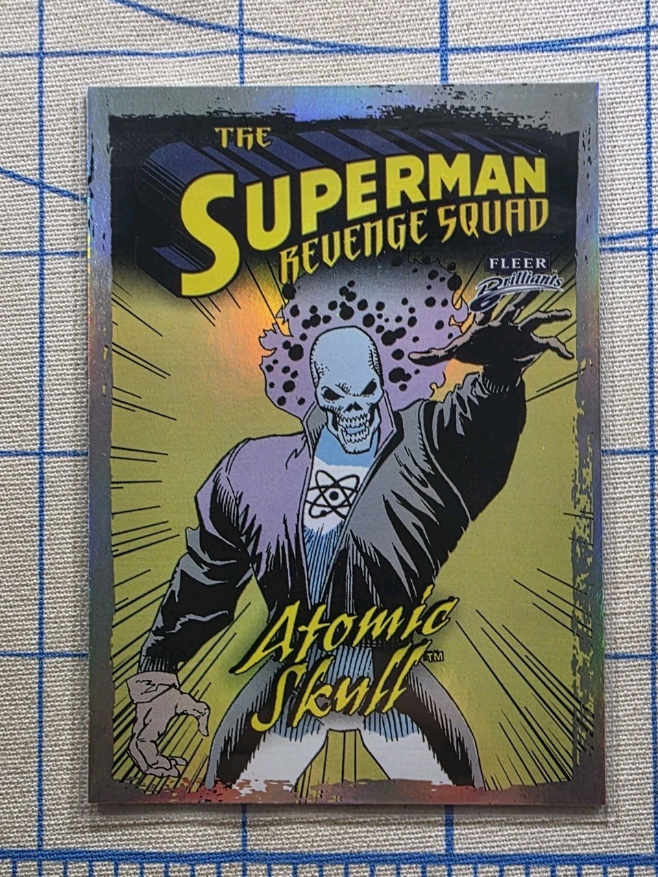 Fleer Brilliants – Atomic Skull RS-7 – The Superman Revenge Squad – DC Card