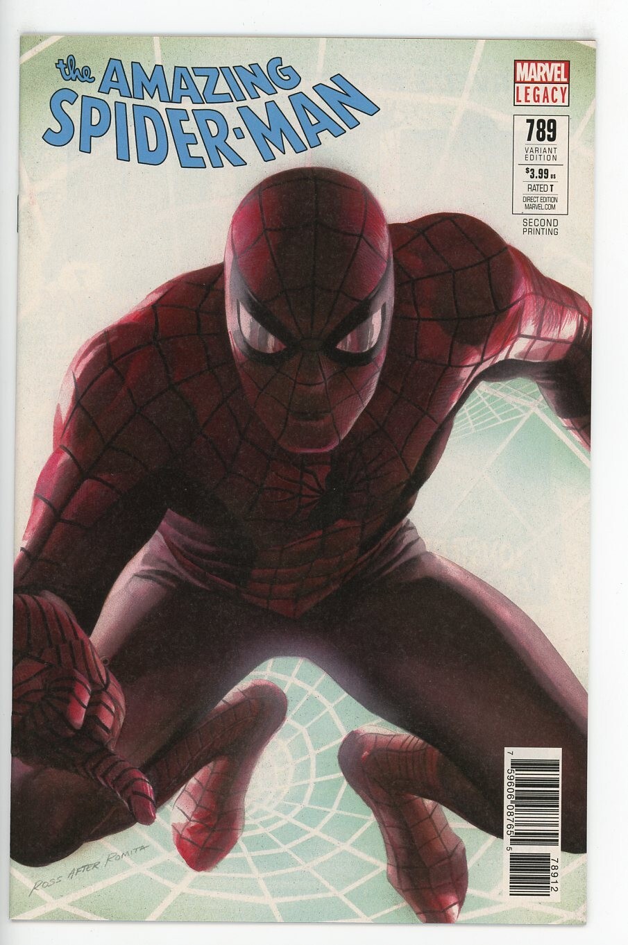 AMAZING SPIDER-MAN #789 NEAR MINT 2017 ALEX ROSS 2nd PRINT VARIANT MARVEL b-216